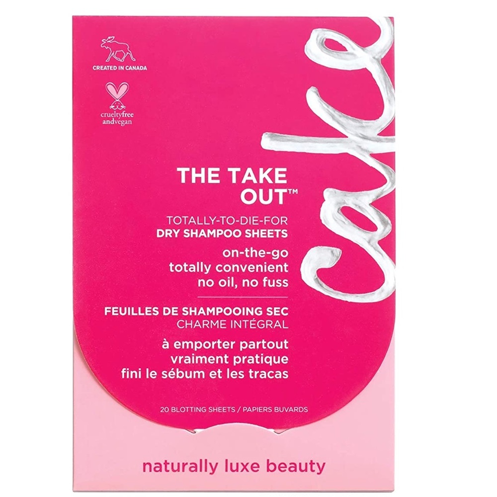 NEW THE TAKE OUT DRY SHAMPOO SHEETS, 20 BLOTTING SHEETS